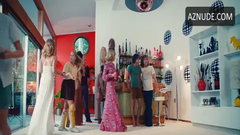 Radha Mitchell Breasts Scene in Swinging Safari — Swinging Safari