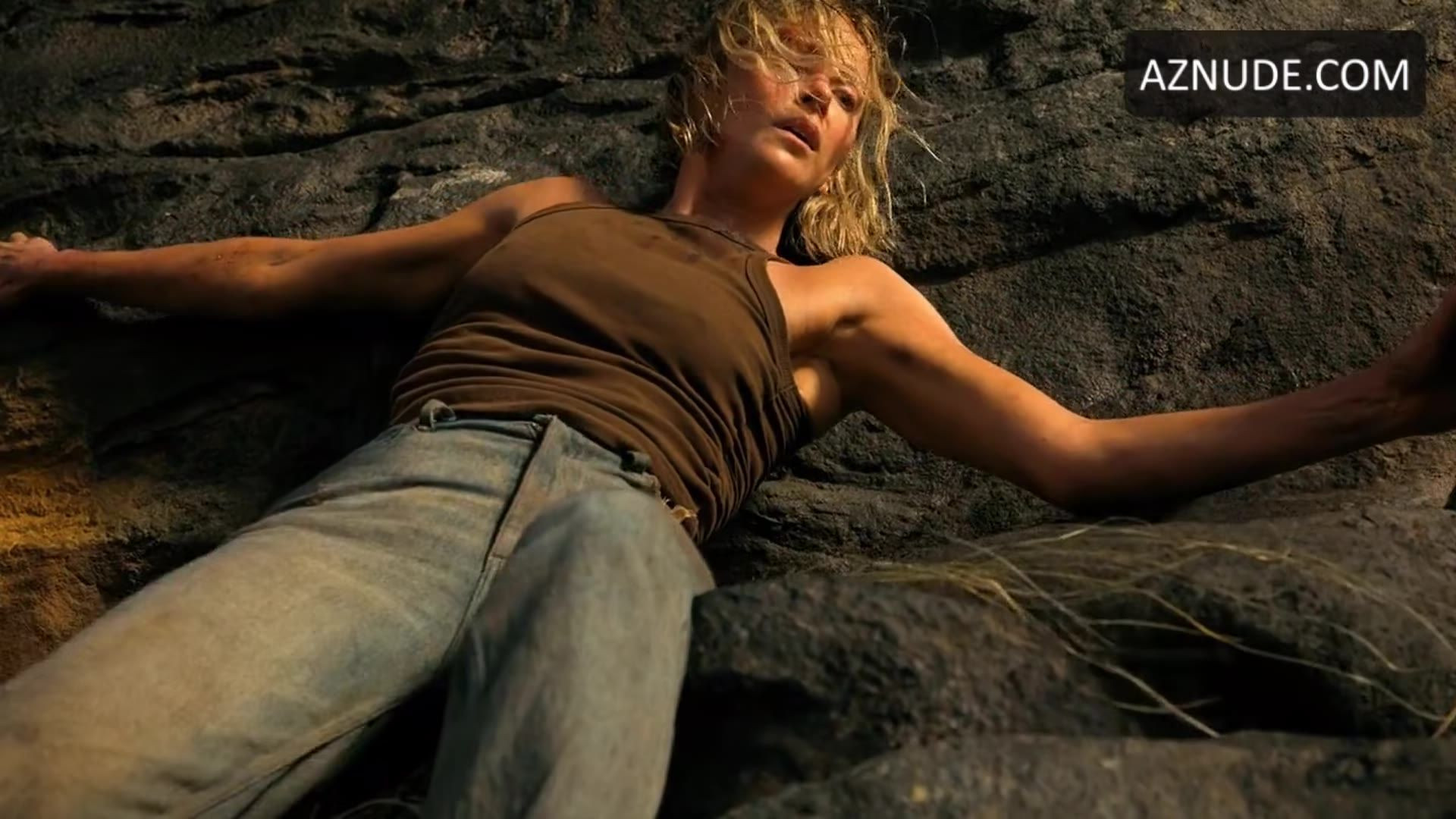 Charlize Theron Breasts Scene in Apex — Apex