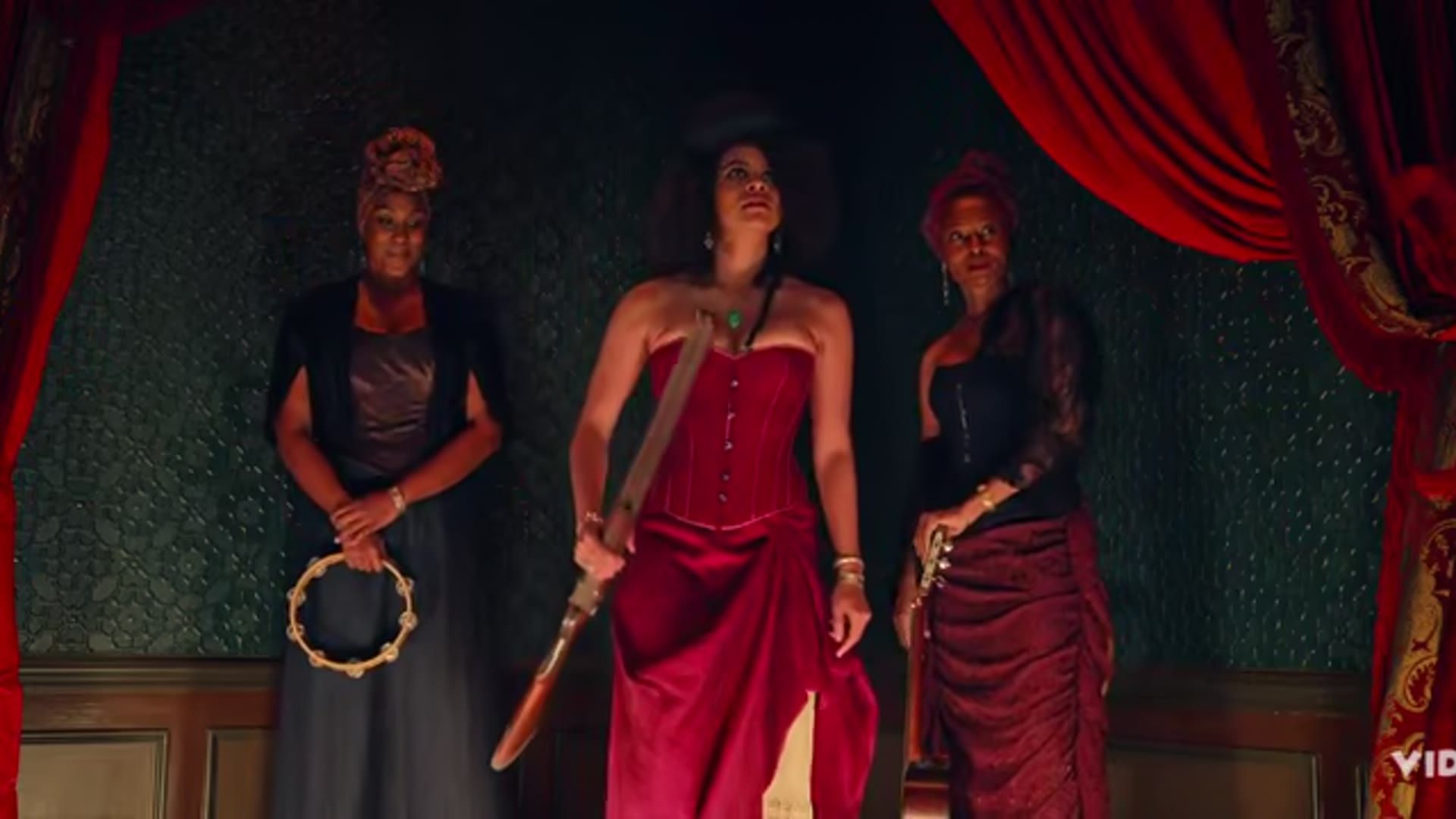 Zazie Beetz sexy, Aahkilah Cornelius sexy – The Harder They Fall (2021) — The Harder They