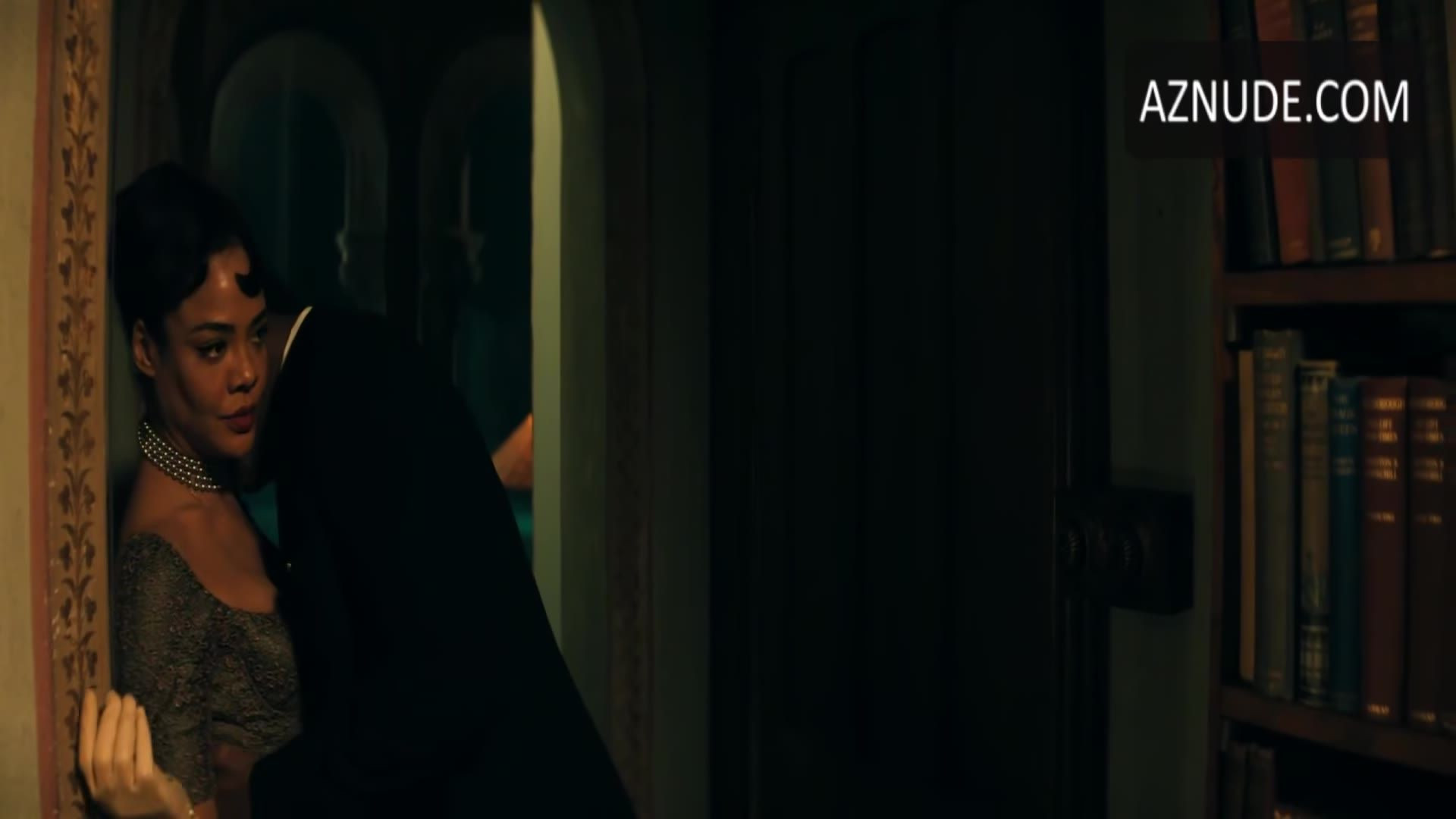 Tessa Thompson Breasts Scene in Hedda — Hedda